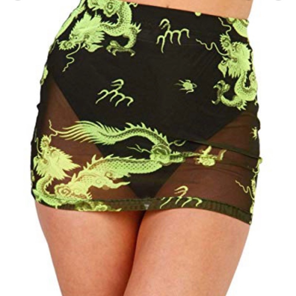 iHeartRaves dragon secrets mini skirt
